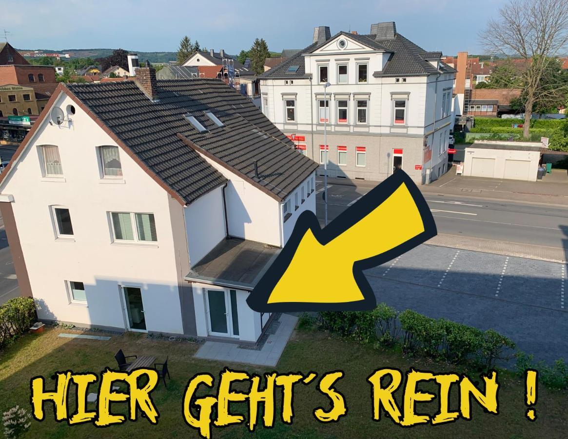 W1 - Kontaktloser 24H Check In, W-Lan, Netflix, Parkplatz, Kueche, Boxspring-Bett Bückeburg Eksteriør bilde